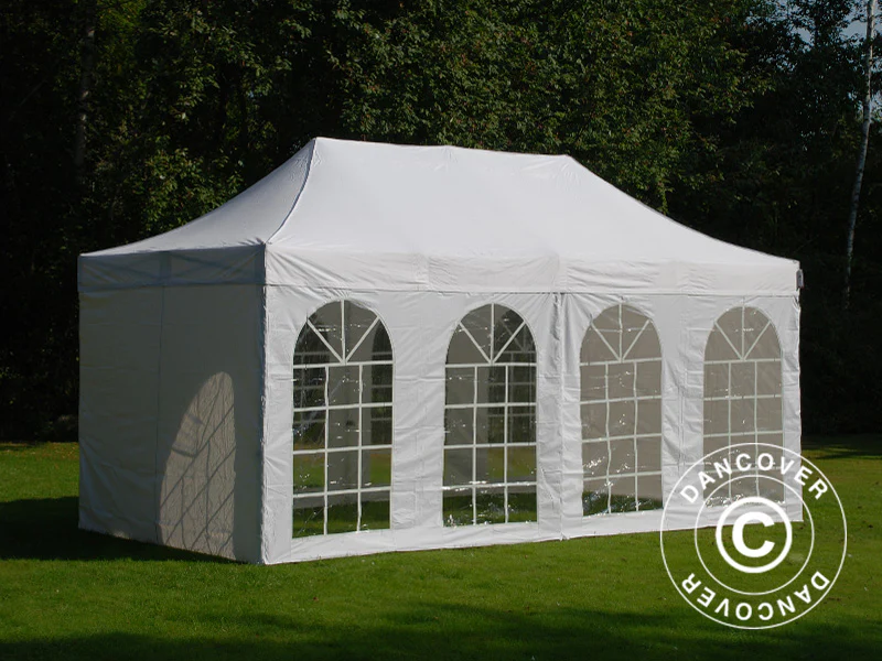 Quick-up telt FleXtents Steel 3x6m Hvit, inkl. 4 sider - Image 8