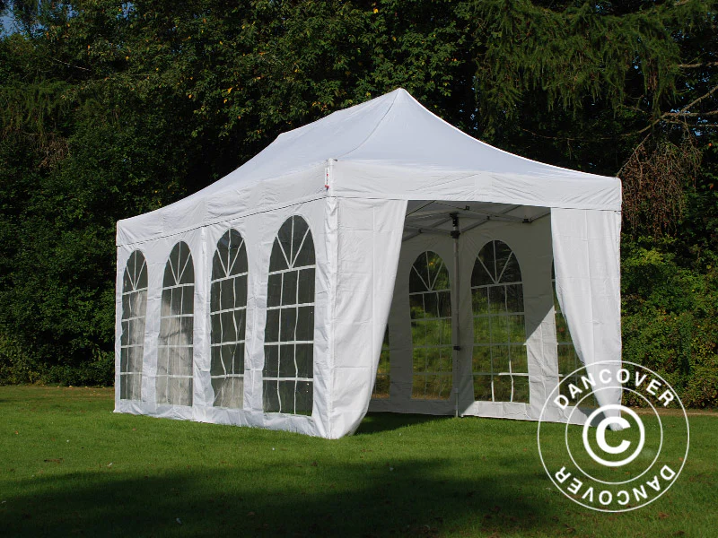 Quick-up telt FleXtents Steel 3x6m Hvit, inkl. 4 sider - Image 9
