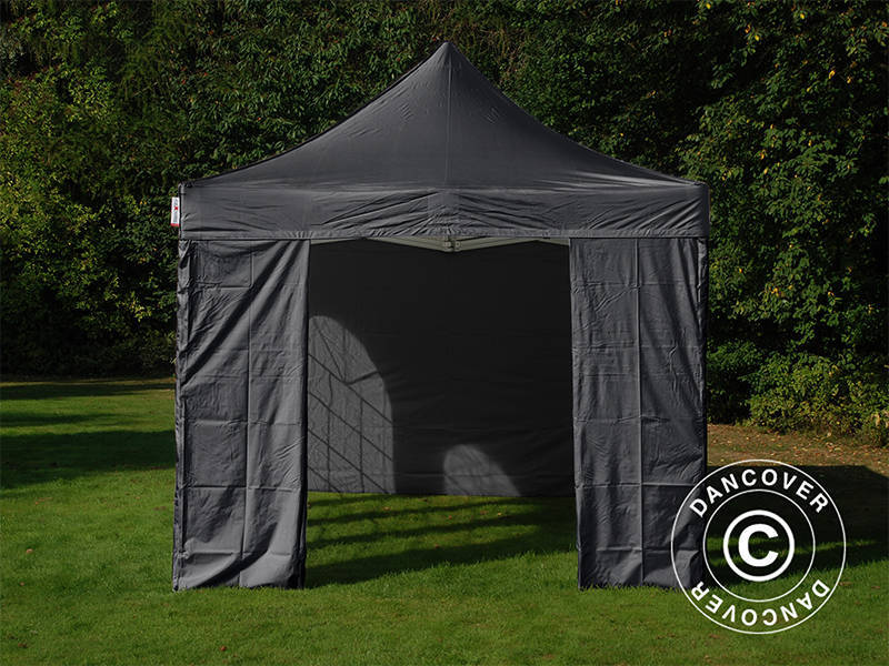 Quick-up telt FleXtents Steel 3x6m Svart, inkl. 4 sider - Image 3