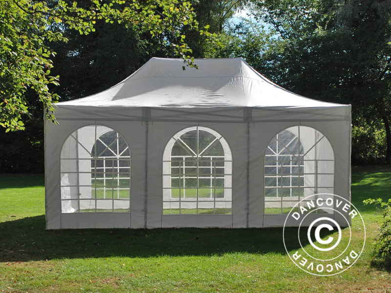 Quick-up telt FleXtents Steel 4x6m Hvit, inkl. 4 sider - Image 7