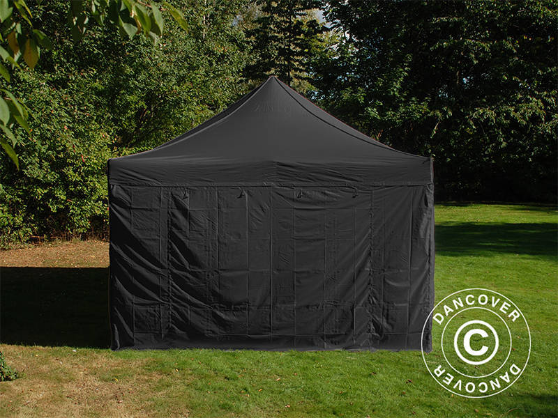 Quick-up telt FleXtents Steel 4x6m Svart, inkl. 4 sider - Image 3