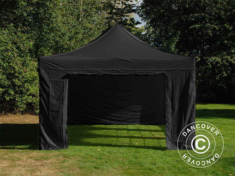 Quick-up telt FleXtents Steel 4x6m Svart, inkl. 4 sider - Image 4