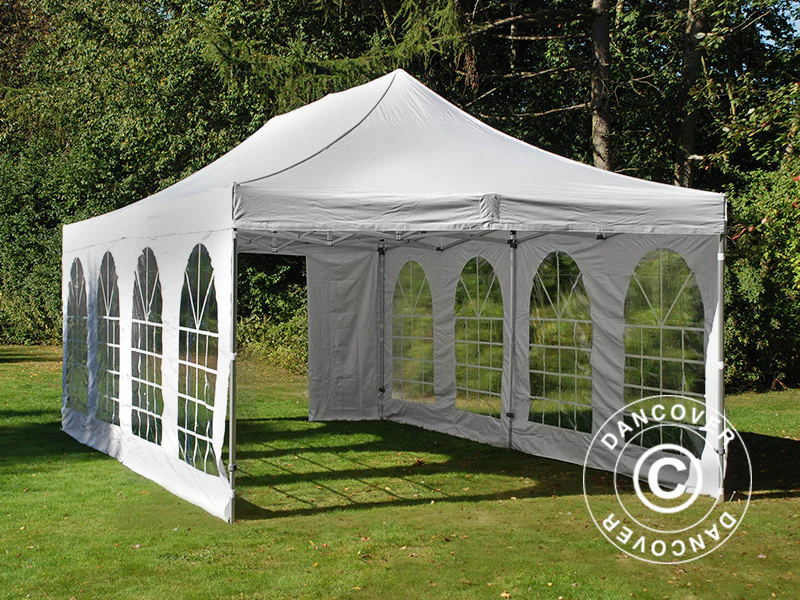 Quick-up telt FleXtents Steel 4x8m Hvit, inkl. 4 sider - Image 3