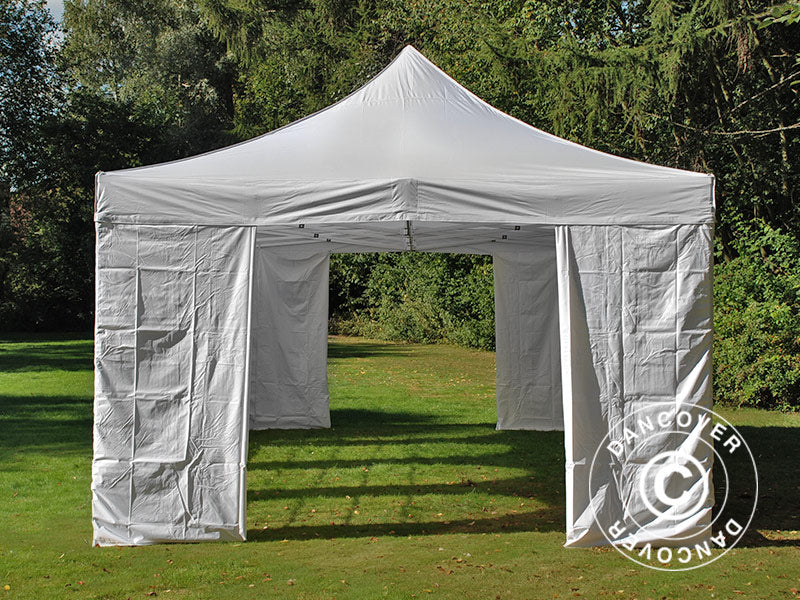 Quick-up telt FleXtents Steel 4x8m Hvit, inkl. 4 sider - Image 6
