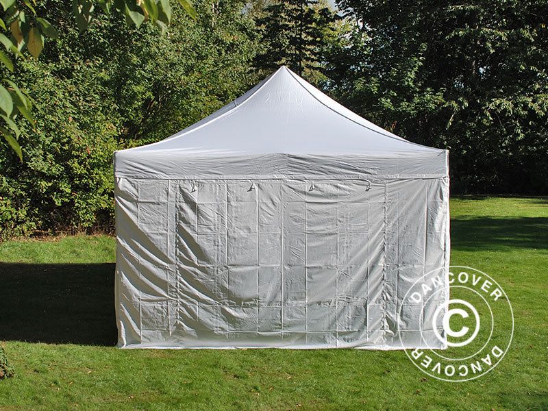 Quick-up telt FleXtents Steel 4x8m Hvit, inkl. 4 sider - Image 9