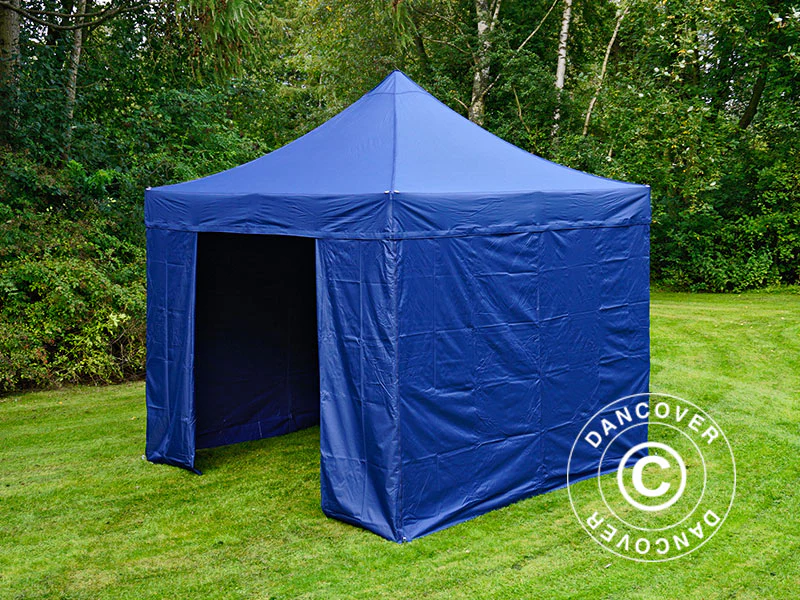 Quick-up telt FleXtents Xtreme 50 3x3m Mørk blå, inkl. 4 sider - Image 5
