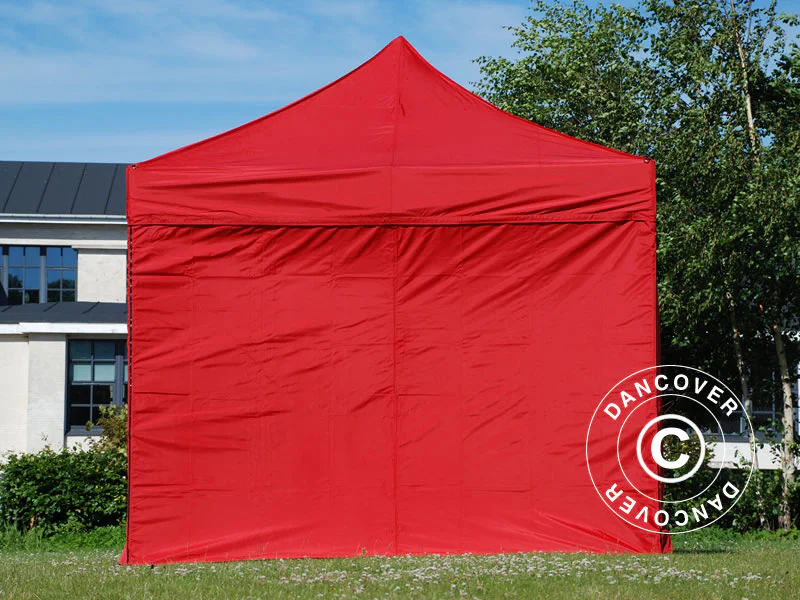Quick-up telt FleXtents Xtreme 50 3x3m Rød, inkl. 4 sider - Image 5