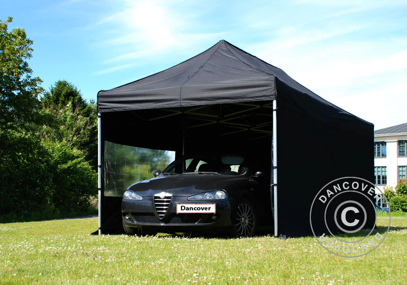 Quick-up telt FleXtents Xtreme 50 3x6m Svart, Flammehemmende, inkl. 6 sider - Image 4