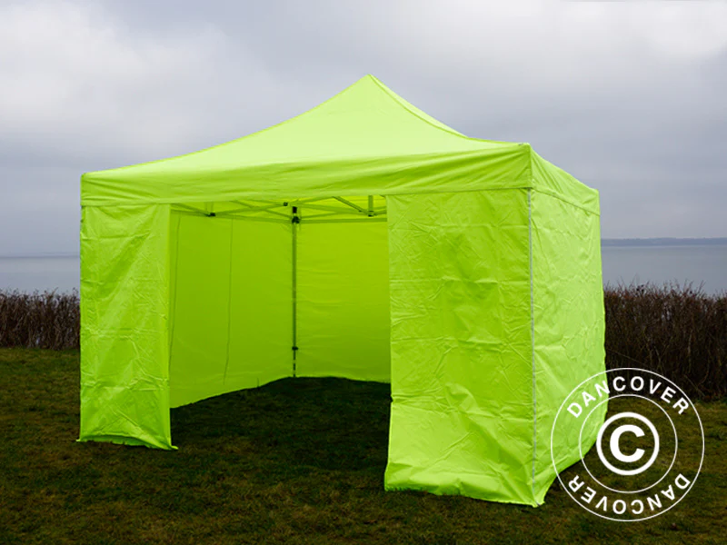 Quick-up telt FleXtents Xtreme 50 4x4m Neongul/grønn, inkl. 4 sider - Image 11