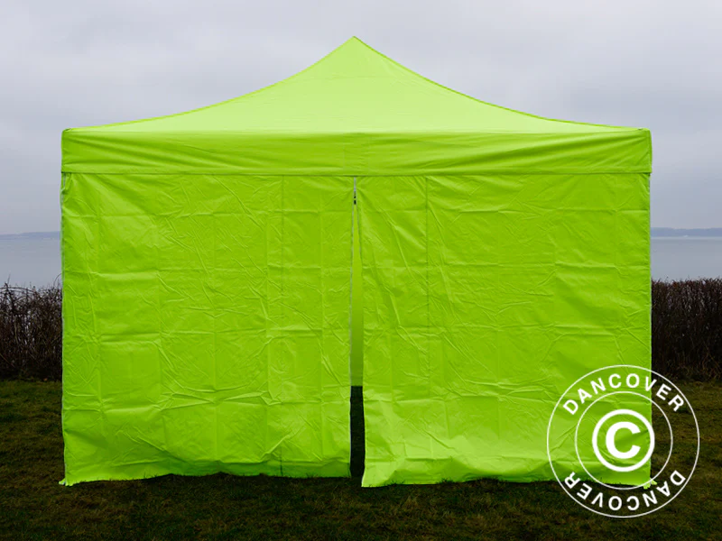 Quick-up telt FleXtents Xtreme 50 4x4m Neongul/grønn, inkl. 4 sider - Image 3