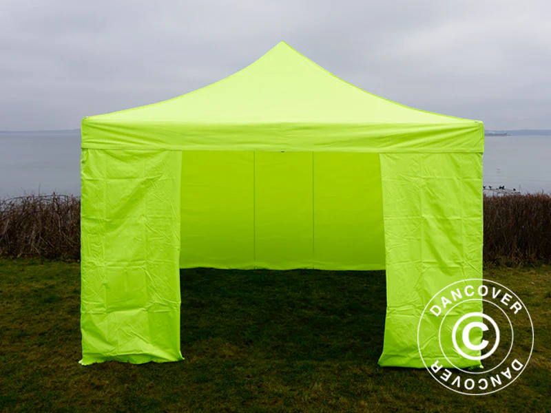 Quick-up telt FleXtents Xtreme 50 4x4m Neongul/grønn, inkl. 4 sider - Image 9