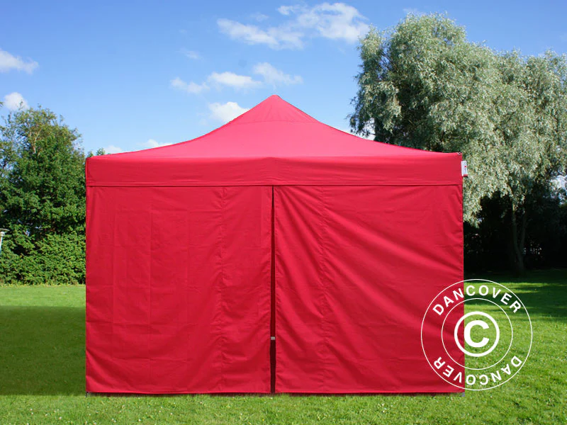 Quick-up telt FleXtents Xtreme 50 4x4m Rød, inkl. 4 sider - Image 3
