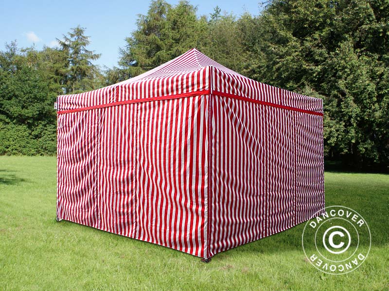 Quick-up telt FleXtents Xtreme 50 4x4m Stripet, inkl. 4 sider - Image 4