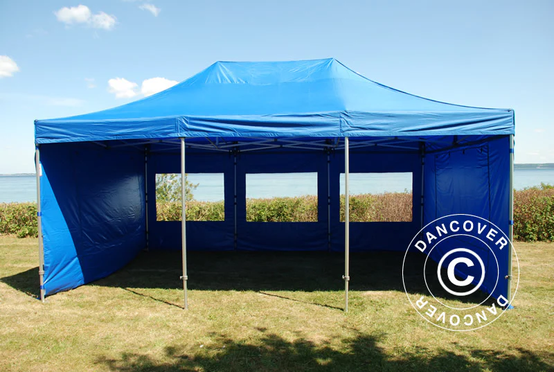 Quick-up telt FleXtents Xtreme 50 4x6m Blå, med 8 sider - Image 4