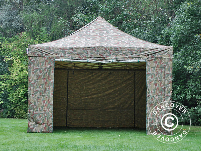 Quick-up telt FleXtents Xtreme 50 4x6m Kamuflasje, inkl. 8 sider - Image 4