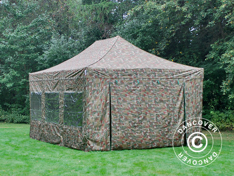 Quick-up telt FleXtents Xtreme 50 4x6m Kamuflasje, inkl. 8 sider - Image 9