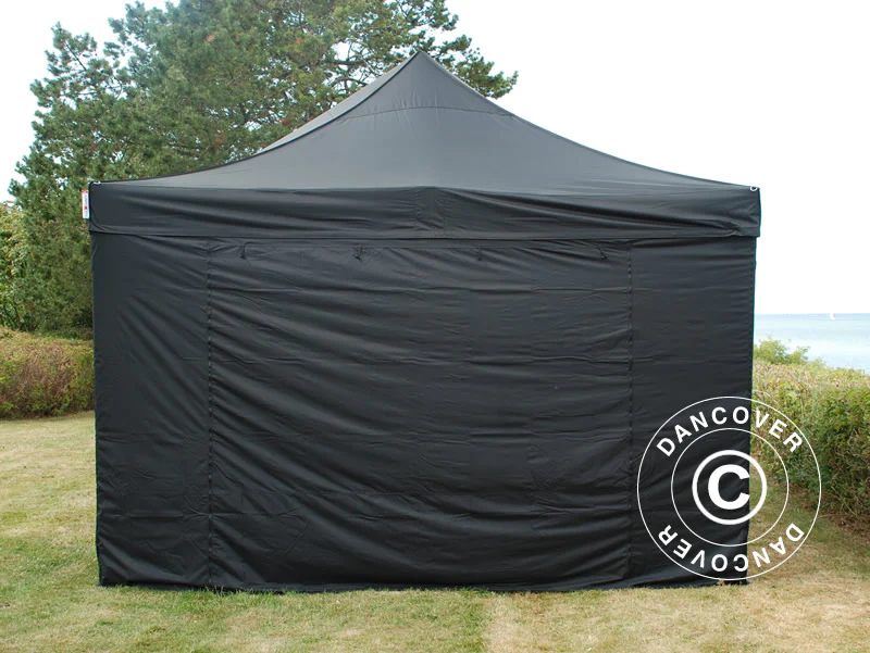 Quick-up telt FleXtents Xtreme 50 4x6m Svart, inkl. 8 sider - Image 4