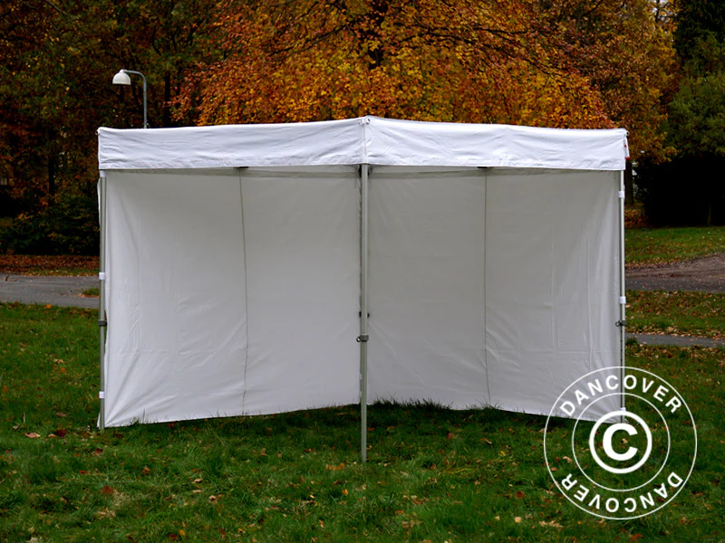 Quick-up telt FleXtents® Xtreme 50 Exhibition m/sidevegger 3x3m hvit, flammehemmende - Image 12