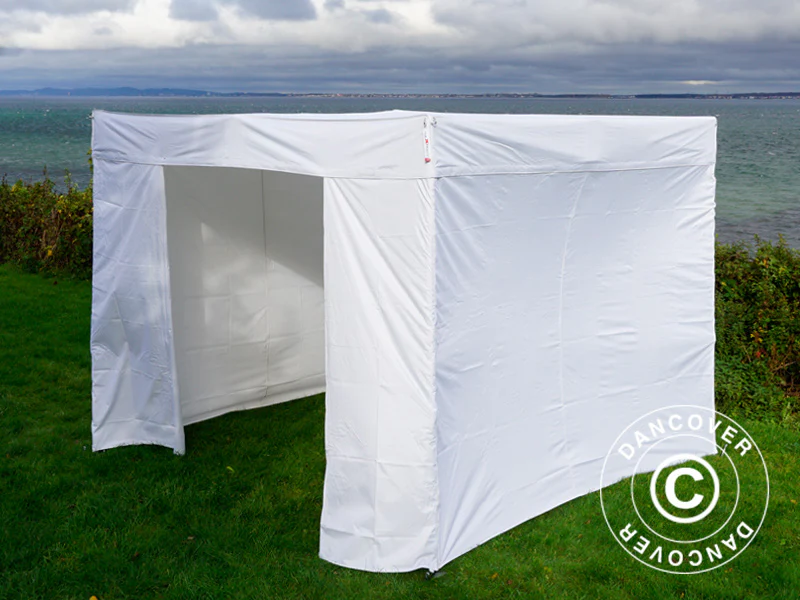Quick-up telt FleXtents® Xtreme 50 Exhibition m/sidevegger 3x3m hvit, flammehemmende - Image 19