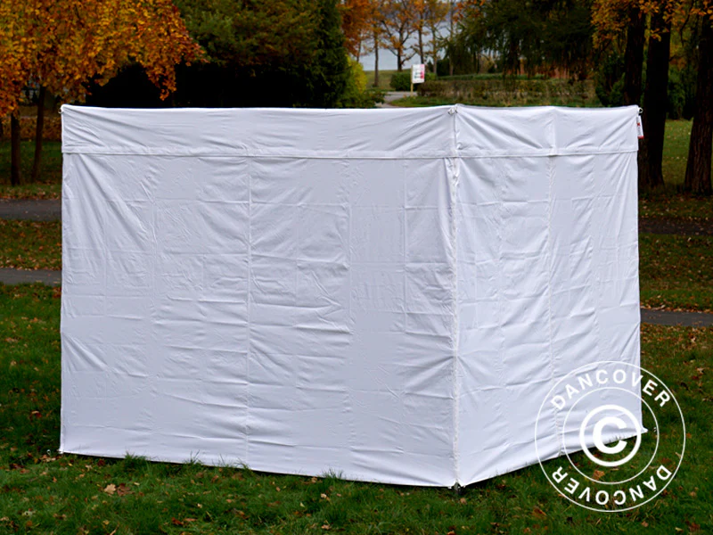 Quick-up telt FleXtents® Xtreme 50 Exhibition m/sidevegger 3x3m hvit, flammehemmende - Image 29