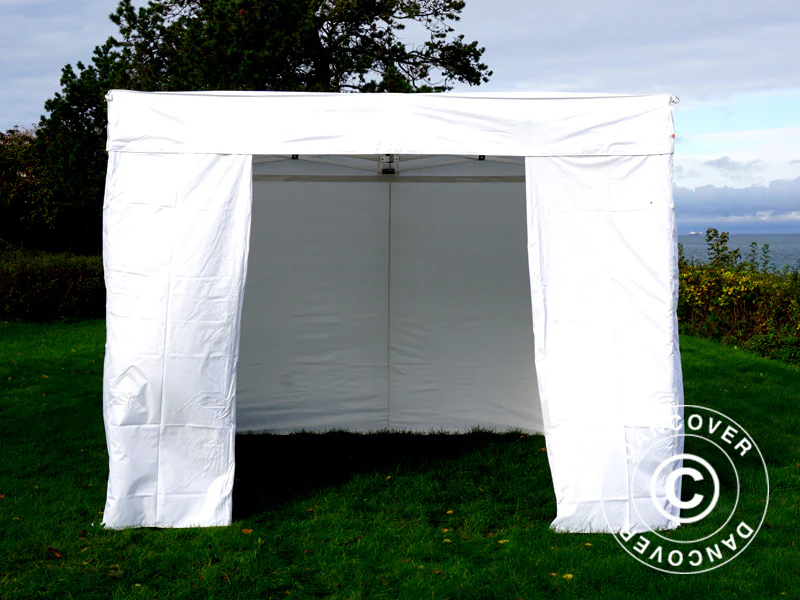 Quick-up telt FleXtents® Xtreme 50 Exhibition m/sidevegger 3x3m hvit, flammehemmende - Image 3