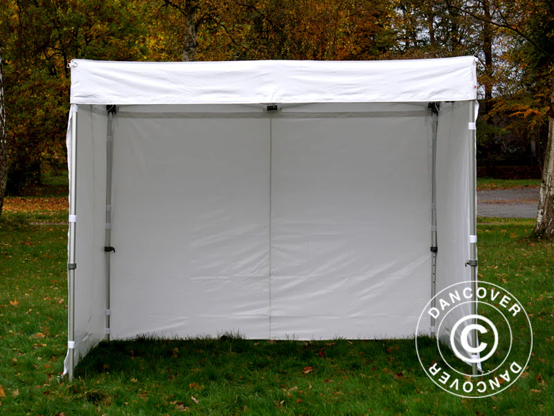 Quick-up telt FleXtents® Xtreme 50 Exhibition m/sidevegger 3x3m hvit, flammehemmende - Image 7