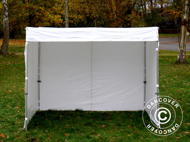 Quick-up telt FleXtents® Xtreme 50 Exhibition m/sidevegger 3x3m hvit, flammehemmende - Image 9