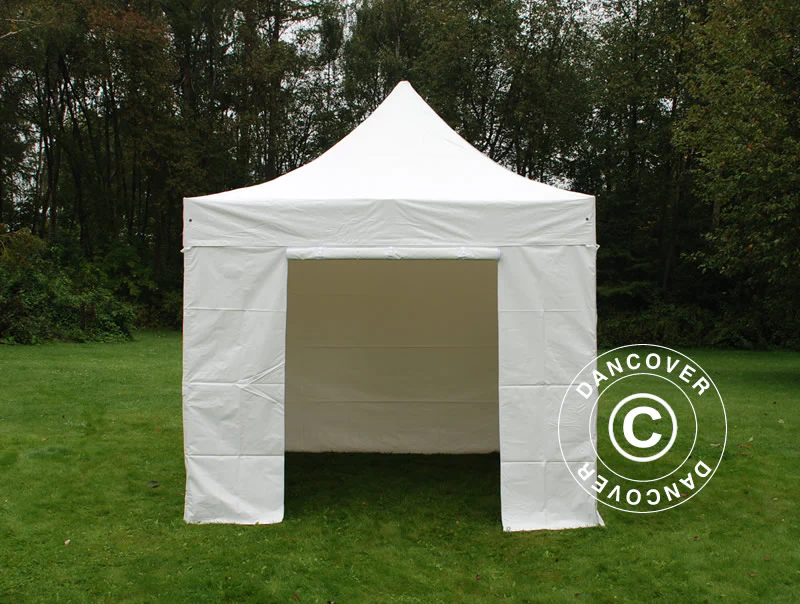 Quick-up telt FleXtents Xtreme 50 Heavy Duty 3x3m Hvit, inkl. 4 sider, Flammehemmende - Image 2