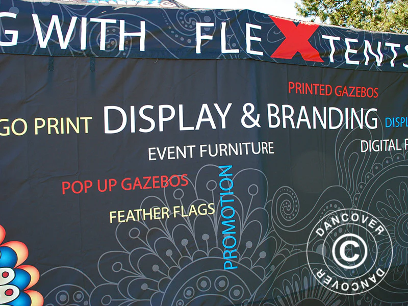 Quick-up telt FleXtents Xtreme 50 med full digital trykk, 4x8m, inkl. 4 sider - Image 14
