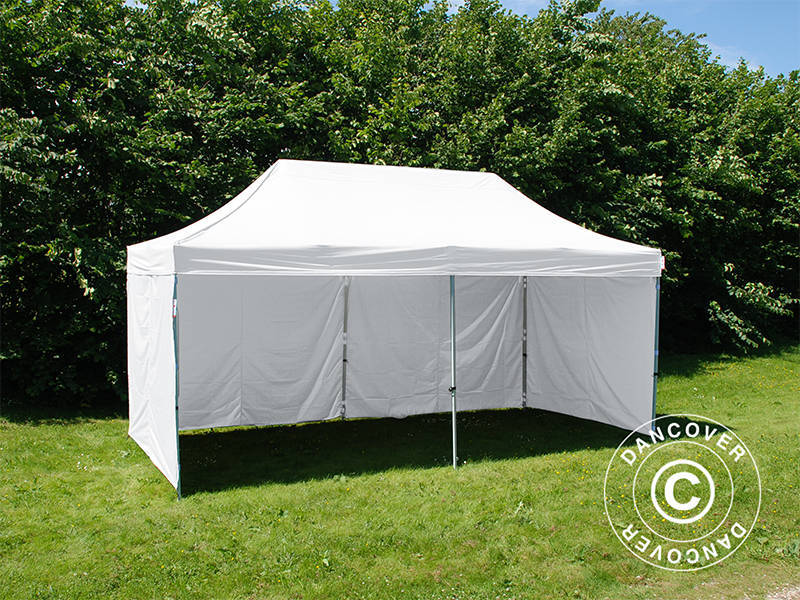 Quick-up telt FleXtents® Xtreme 50, Medisinsk & nødtelt, 3x6m, hvit, inkl. 6 sidevegger - Image 5