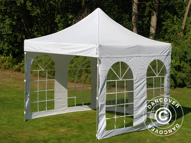 Quick-up telt FleXtents Xtreme 50 Vintage Style 3x3m Hvit, inkl. 4 sider - Image 13