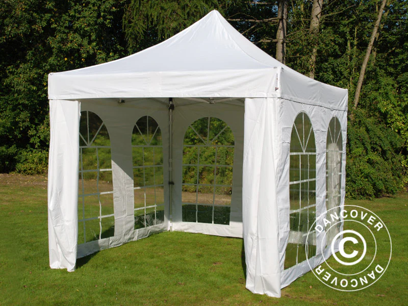 Quick-up telt FleXtents Xtreme 50 Vintage Style 3x3m Hvit, inkl. 4 sider - Image 3