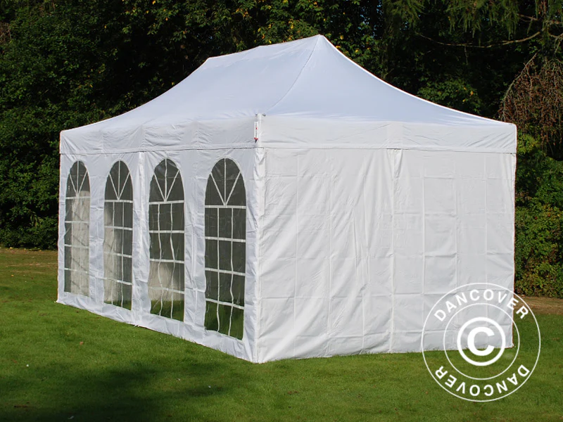 Quick-up telt FleXtents Xtreme 50 Vintage Style 3x6m Hvit, inkl. 6 sider - Image 5
