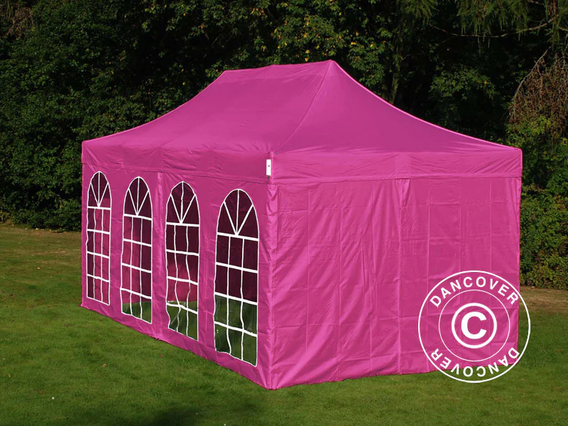 Quick-up telt FleXtents Xtreme 50 Vintage Style 3x6m Rosa, inkl. 6 sider - Image 3