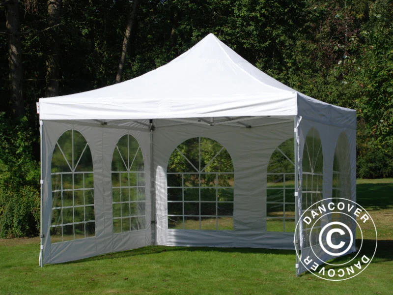 Quick-up telt FleXtents Xtreme 50 Vintage Style 4x4m Hvit, inkl. 4 sider - Image 13