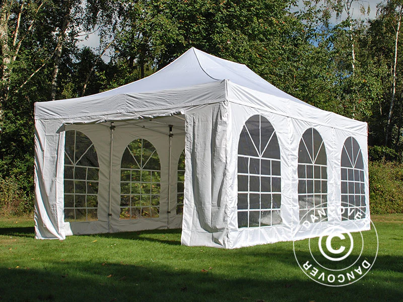 Quick-up telt FleXtents Xtreme 50 Vintage Style 4x6m Hvit, inkl. 8 sider - Image 20