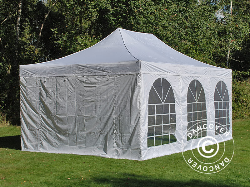 Quick-up telt FleXtents Xtreme 50 Vintage Style 4x6m Hvit, inkl. 8 sider - Image 25