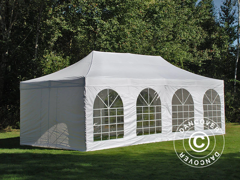 Quick-up telt FleXtents Xtreme 50 Vintage Style 4x8m Hvit, inkl. 6 sider - Image 11