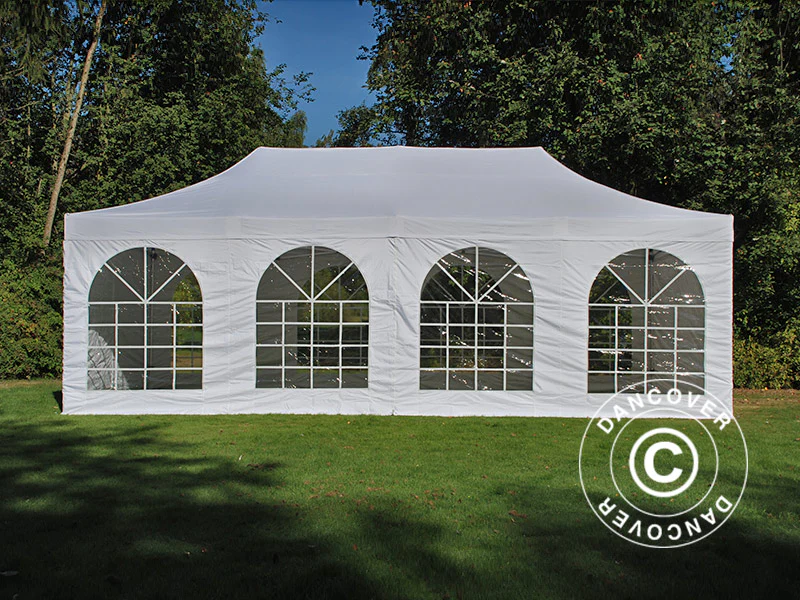 Quick-up telt FleXtents Xtreme 50 Vintage Style 4x8m Hvit, inkl. 6 sider - Image 12