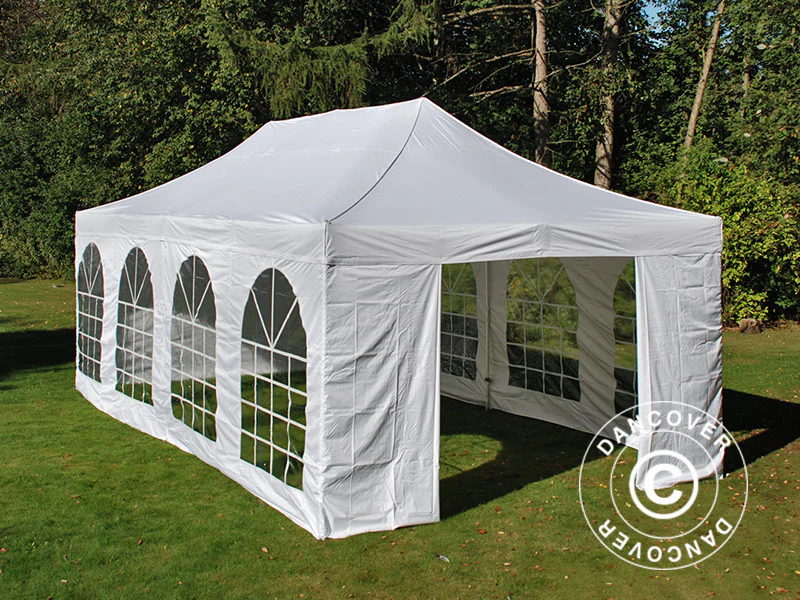 Quick-up telt FleXtents Xtreme 50 Vintage Style 4x8m Hvit, inkl. 6 sider - Image 8
