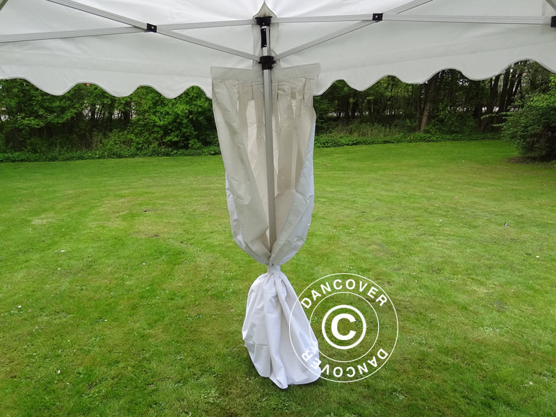 Quick-up telt FleXtents Xtreme 50 "Wave" 3x3m Hvit, inkl. 4 dekorative gardiner - Image 10