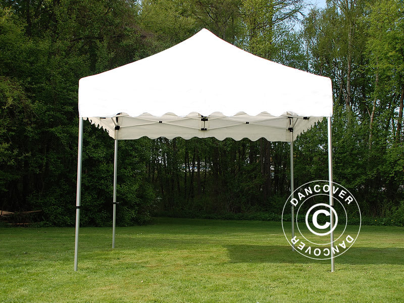 Quick-up telt FleXtents Xtreme 50 "Wave" 3x3m Hvit, inkl. 4 dekorative gardiner - Image 8
