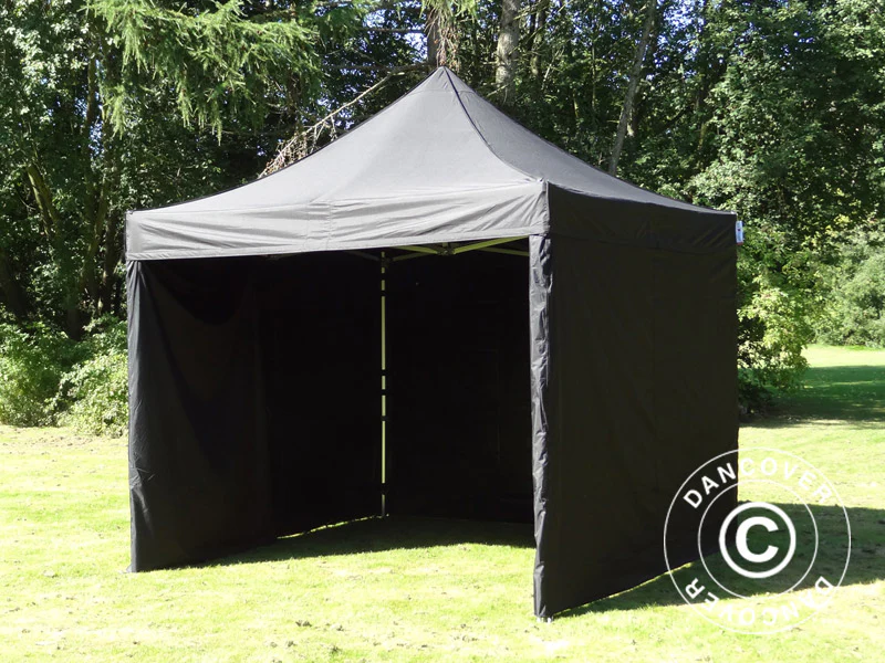 Quick-up telt FleXtents Xtreme 60 3x3m Svart, inkl. 4 sider - Image 7