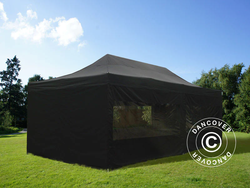 Quick-up telt FleXtents Xtreme 60 4x8m Svart, inkl. 6 sider - Image 6