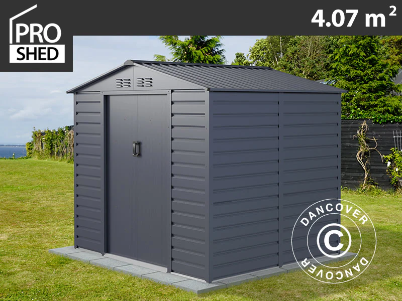 Redskapsbod 2,13x1,91x1,90m, 4,07m², ProShed®, Antrasitt