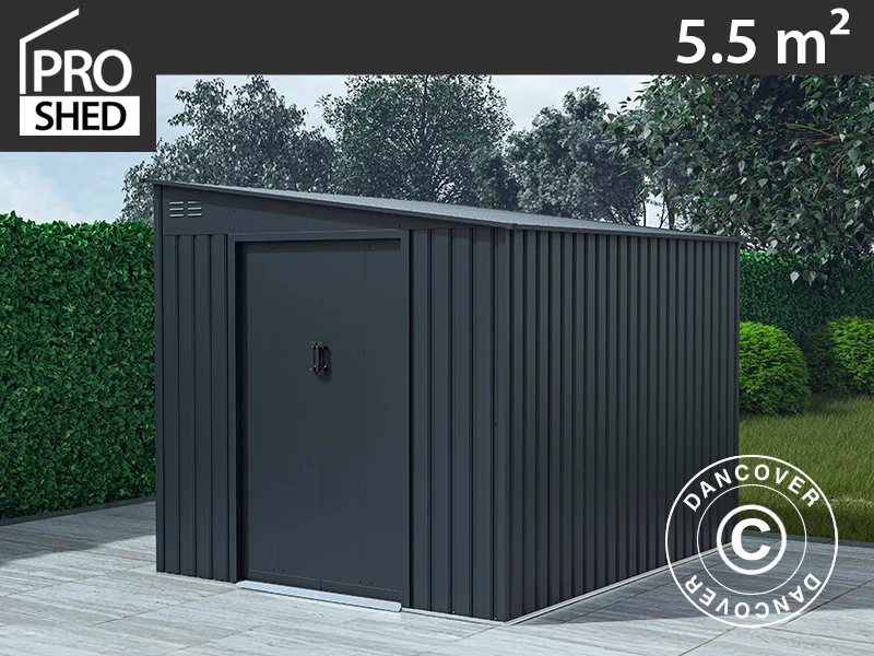 Redskapsbod, 2,14x2,57x1,93m, 5,5m2, ProShed®, Antrasitt