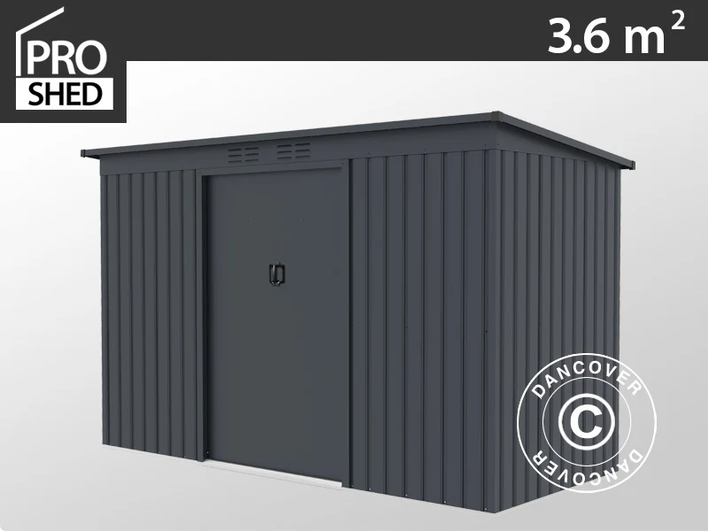 Redskapsbod, 2,77x1,30x1,73m, 3,6m², ProShed®, Antrasitt