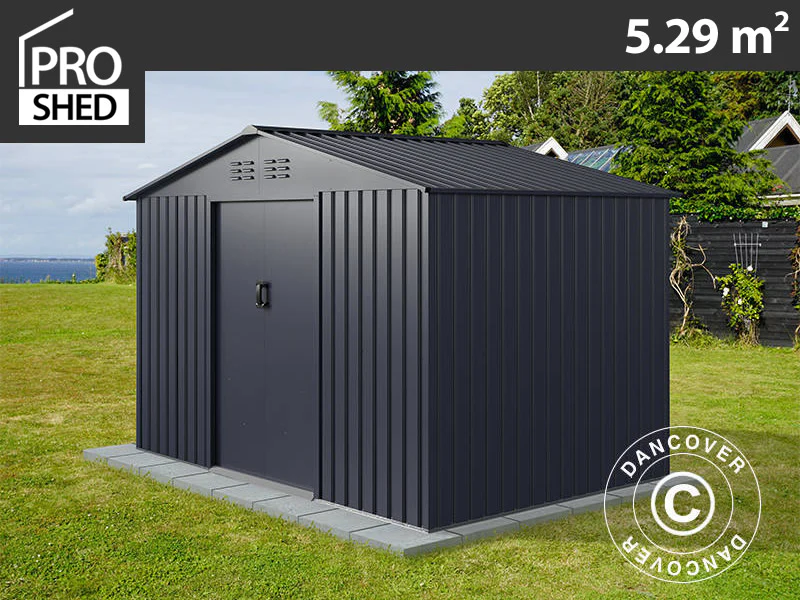 Redskapsbod 2,77x1,91x1,92m, 5,29m², ProShed®, Antrasitt