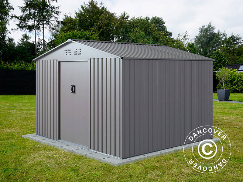 Redskapsbod 2,77x2,55x1,92m, 7,06m², ProShed®, Aluminium Grå - Image 2