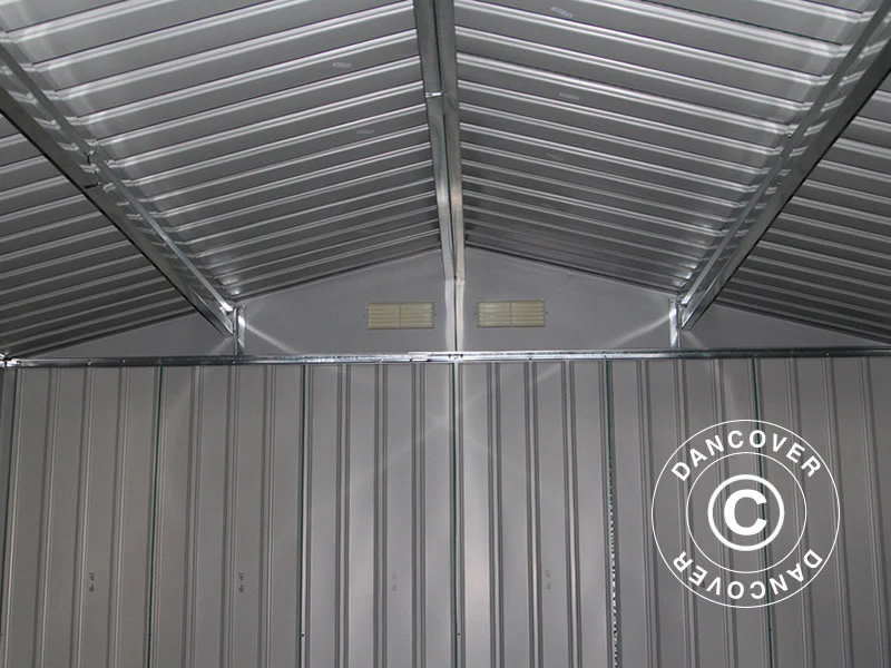 Redskapsbod 2,77x3,19x1,92m, 8,84m², ProShed®, Aluminium Grå - Image 3